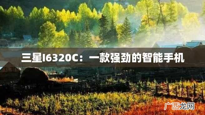 三星I6320C：一款强劲的智能手机