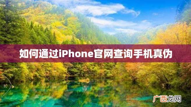 如何通过iPhone官网查询手机真伪