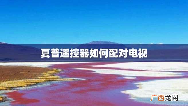 夏普遥控器如何配对电视