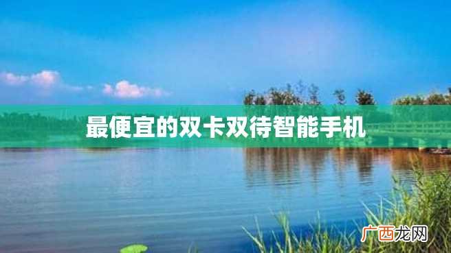 最便宜的双卡双待智能手机