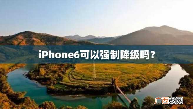 iPhone6可以强制降级吗？
