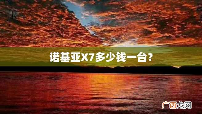 诺基亚X7多少钱一台？