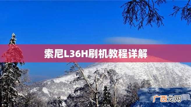 索尼L36H刷机教程详解