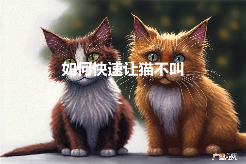 如何快速让猫不叫(如何快速让猫不叫春)