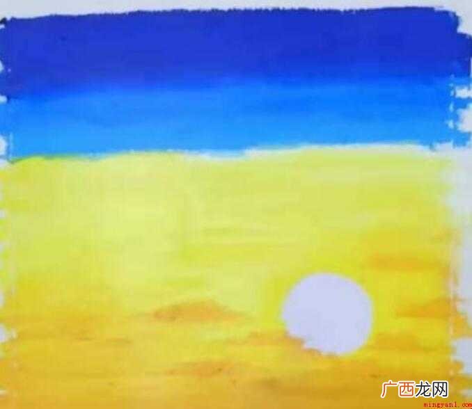 无聊的时候拿起油画棒在家也能看着夕阳西下,作出一幅无与伦比的