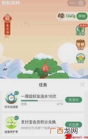 蚂蚁森林怎么获得能量保护罩
