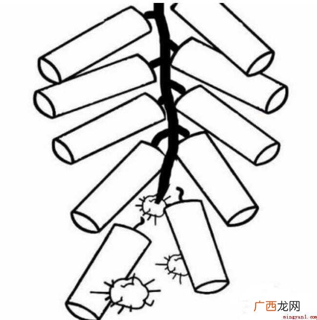 可爱的鞭炮的简笔画要怎么画 鞭炮简笔画怎么画