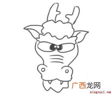龙头简笔画怎么画 龙须部分完成了 龙头简笔画怎么画
