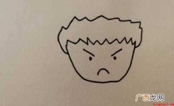 简笔画生气的表情怎么画