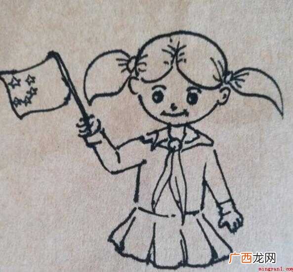 我爱祖国儿童画绘画过程 我爱祖国儿童画怎么画