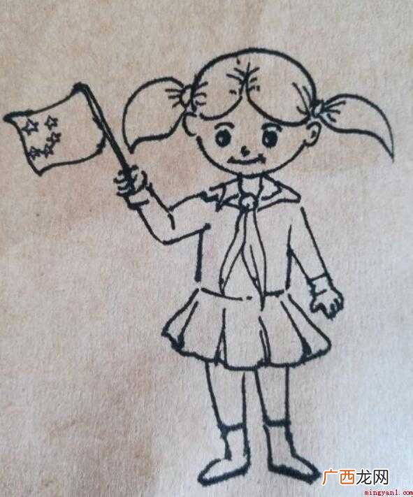 我爱祖国儿童画绘画过程 我爱祖国儿童画怎么画