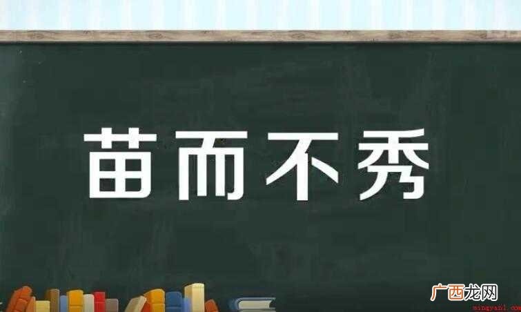 苗而不秀的意思是什么