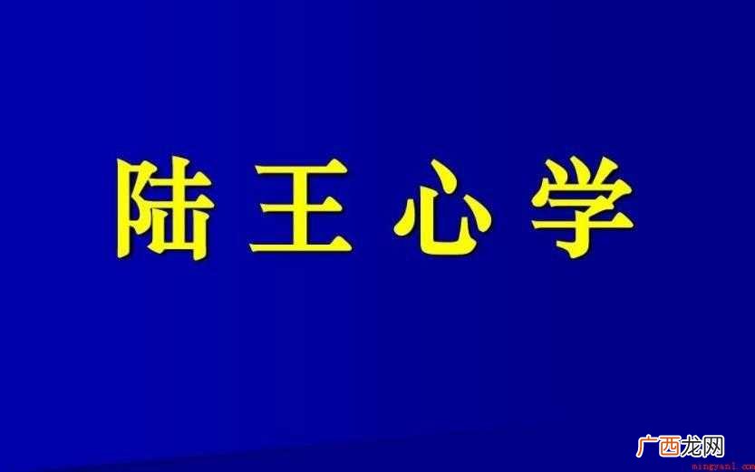 陆王心学代表心学有哪些