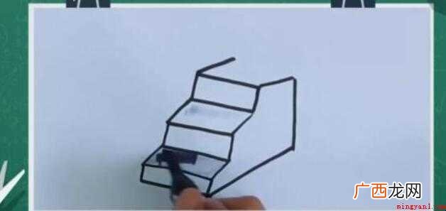 楼梯简笔画怎么画