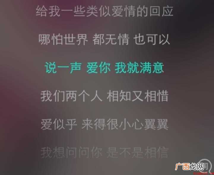 《类似爱情》歌词是什么