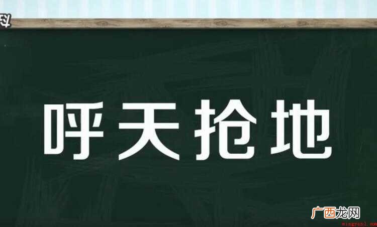 呼天抢地的意思是什么