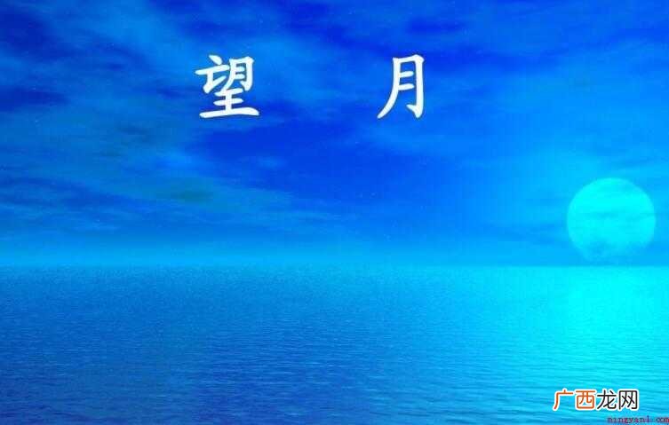 《望月》的歌词是什么