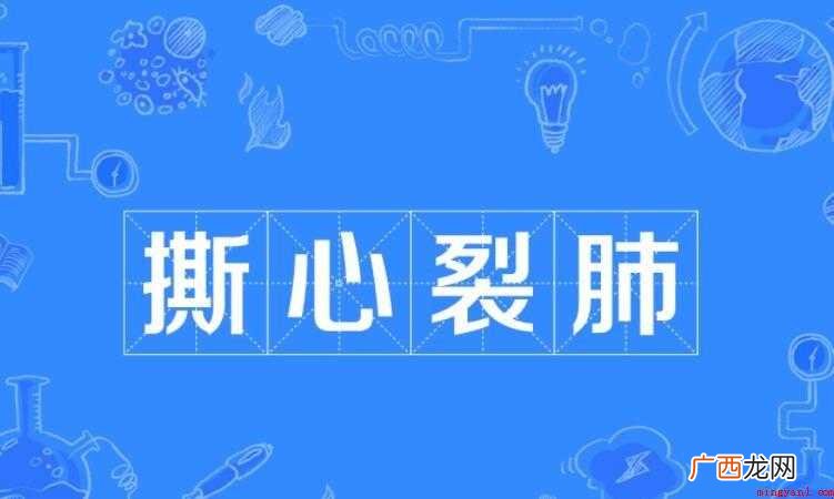 撕心裂肺的意思是什么
