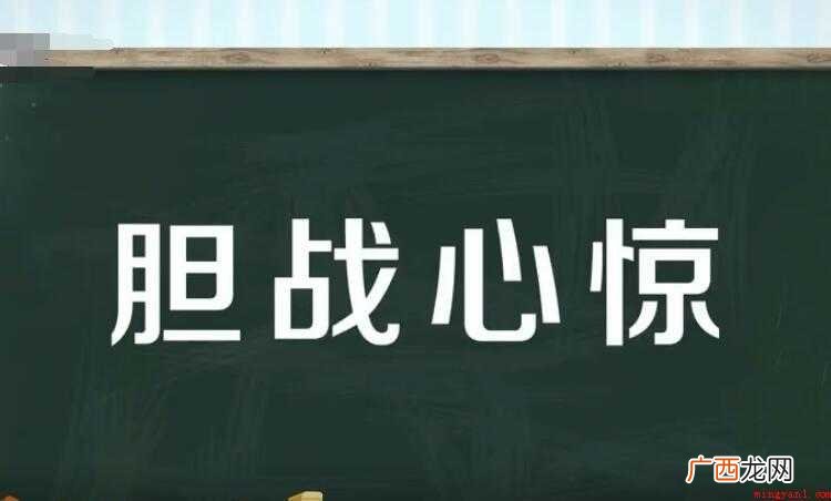 胆战心惊的近义词是什么