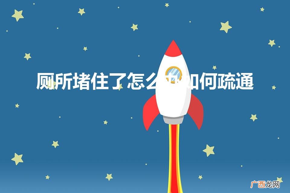厕所堵了怎么快速疏通呢 厕所堵住了怎么办如何疏通