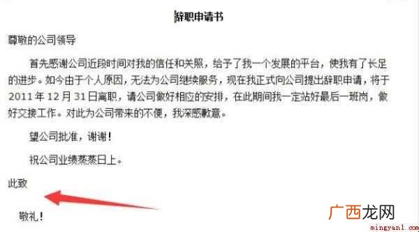 辞职申请书怎么书写