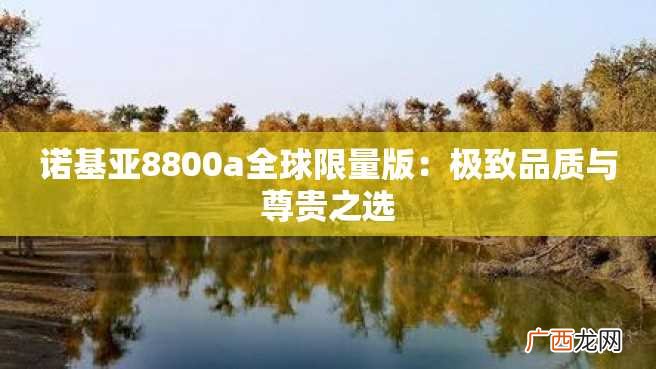 诺基亚8800a全球限量版：极致品质与尊贵之选