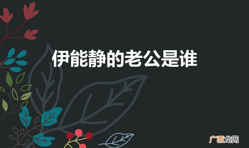 伊能静和付笛声是夫妻吗 伊能静的老公是谁