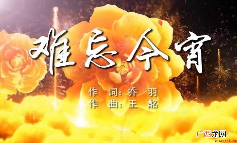 《难忘今宵》的歌词是什么