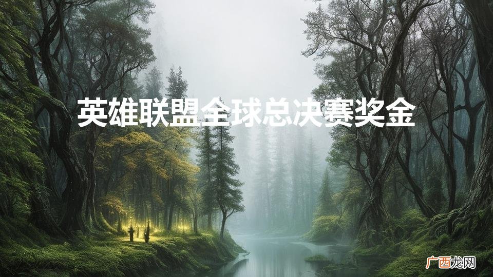 英雄联盟全球总决赛奖金(英雄联盟全球总决赛奖金2019)