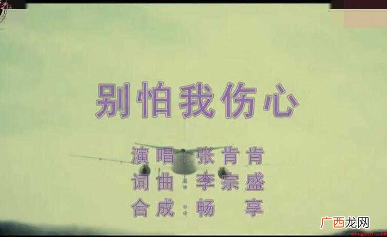 《别怕我伤心》的歌词是什么