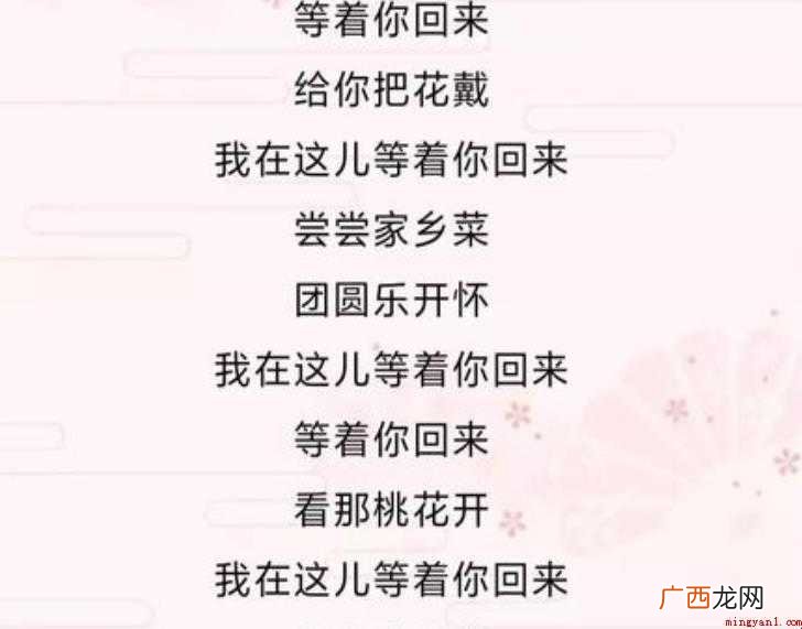 《桃花朵朵开》歌词是什么