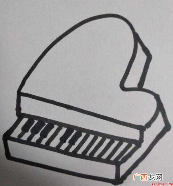 钢琴简笔画怎么画【图文】 钢琴简笔画怎么画