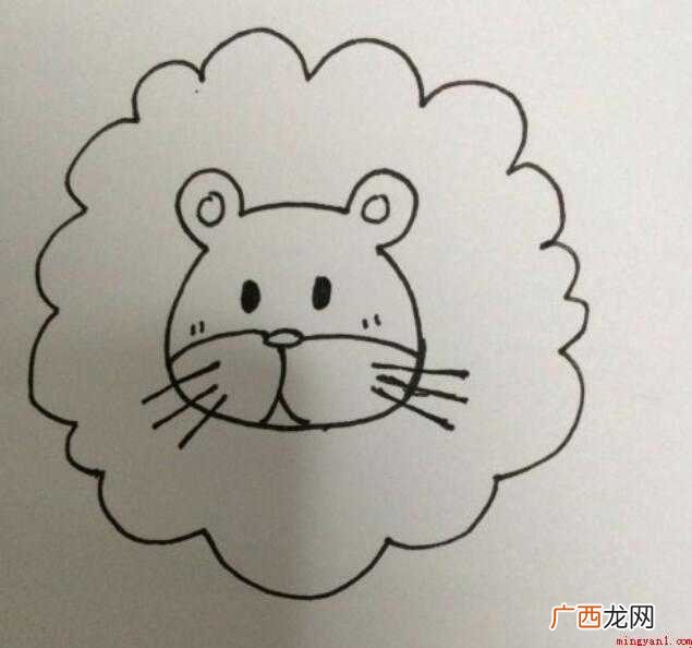 怎样画出简单的狮子简笔画