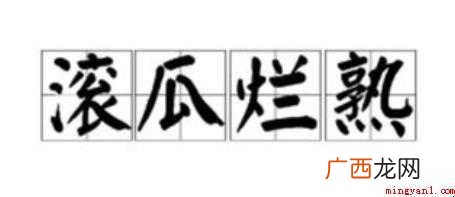滚瓜烂熟的意思是什么
