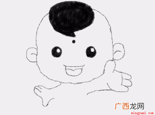 年画福娃简笔画,你学会了吗 福娃简笔画