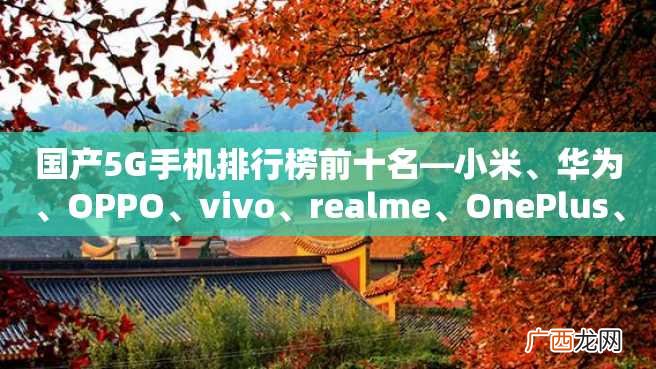 国产5G手机排行榜前十名—小米、华为、OPPO、vivo、realme、OnePlus、iQOO、魅族、荣耀、ZTE
