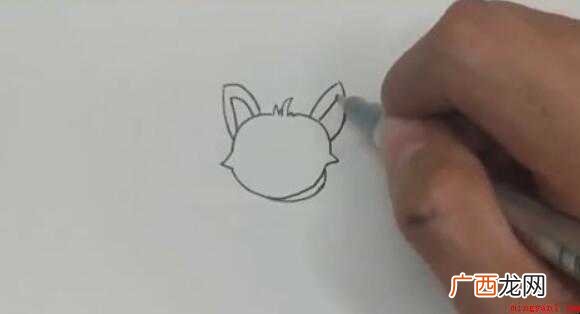 狐狸简笔画怎么画 画出狐狸的耳朵 狐狸简笔画怎么画