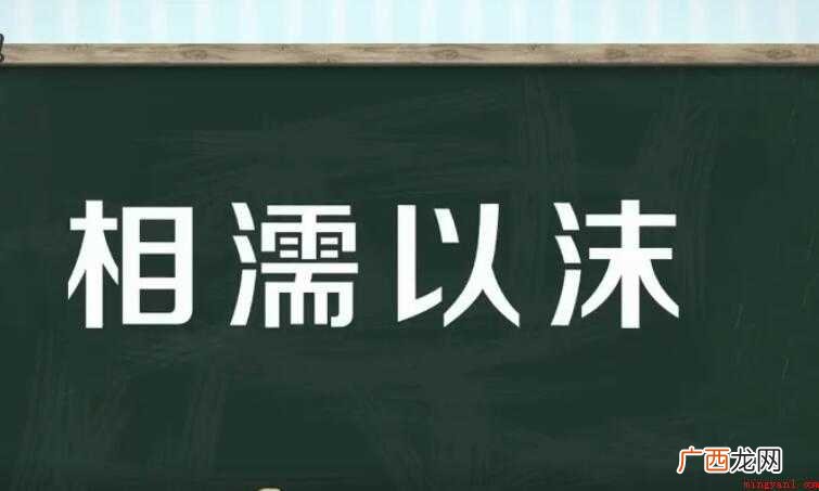 相濡以沫的近义词是什么