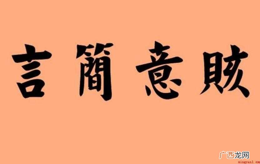 言简意赅的近义词是什么