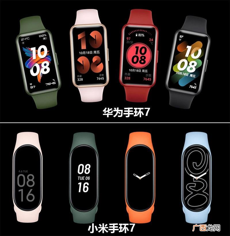 性能对比告诉你答案 纠结手环买华为7和小米7