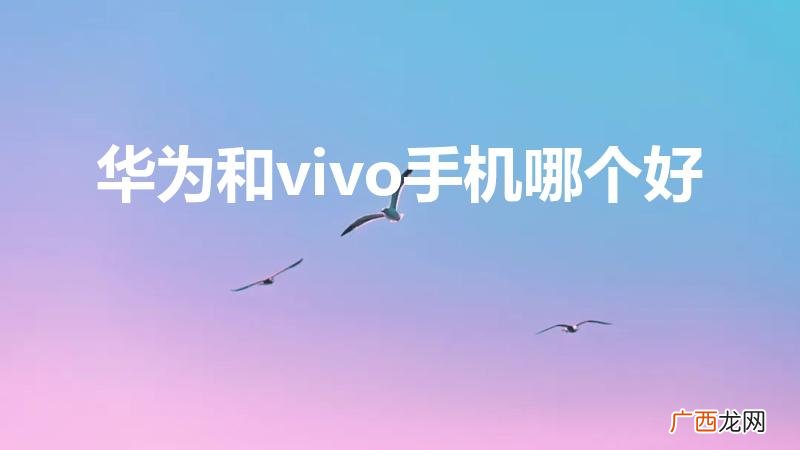 华为和Vivo手机那个好 华为和vivo手机哪个好