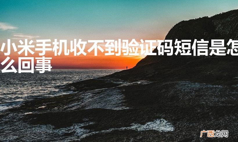 小米手机收不到验证码短信是怎么回事
