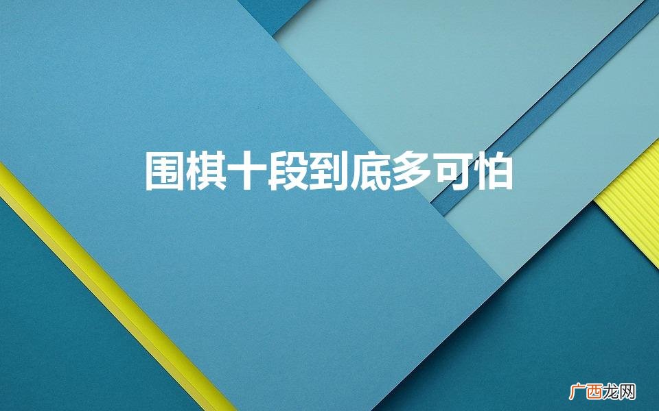 围棋业余10级是什么水平 围棋十段到底多可怕