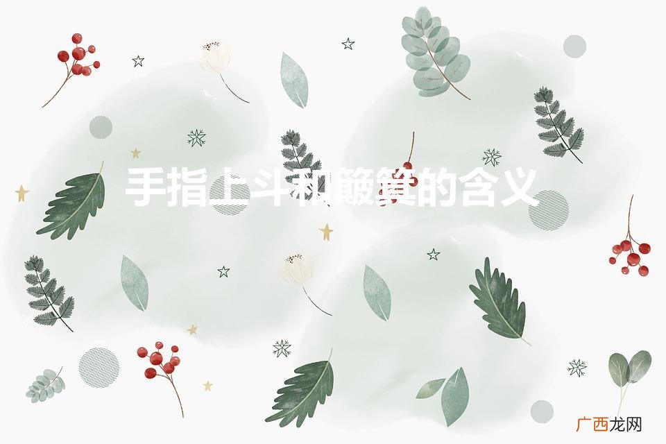 手指上的斗和簸箕代表什么意思 手指上斗和簸箕的含义