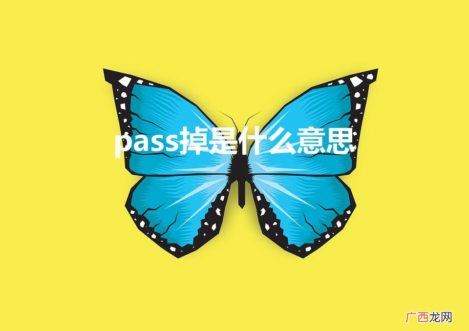 Pass掉了是什么意思 pass掉是什么意思