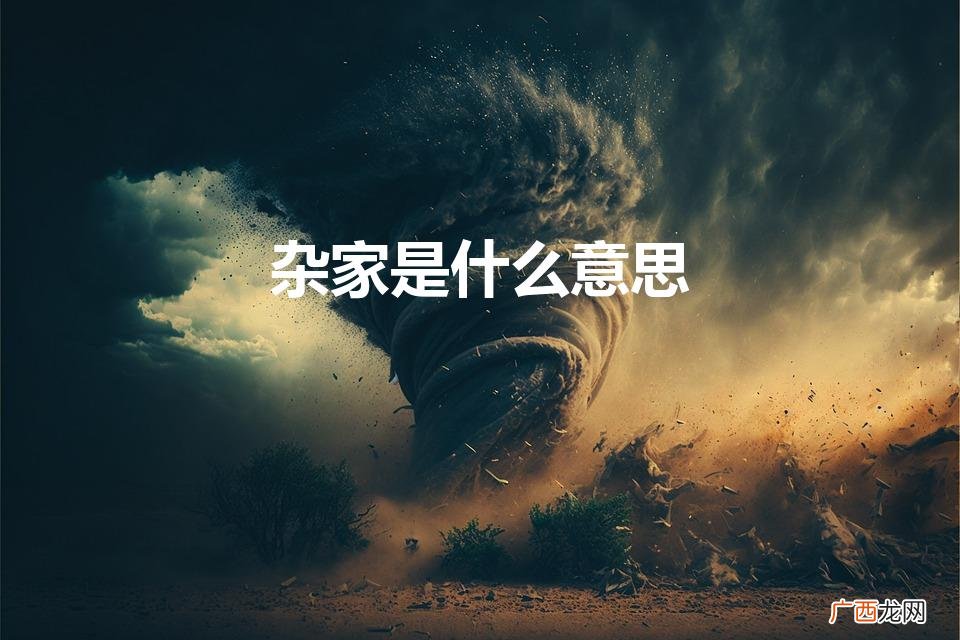 杂家什么意思 杂家是什么意思