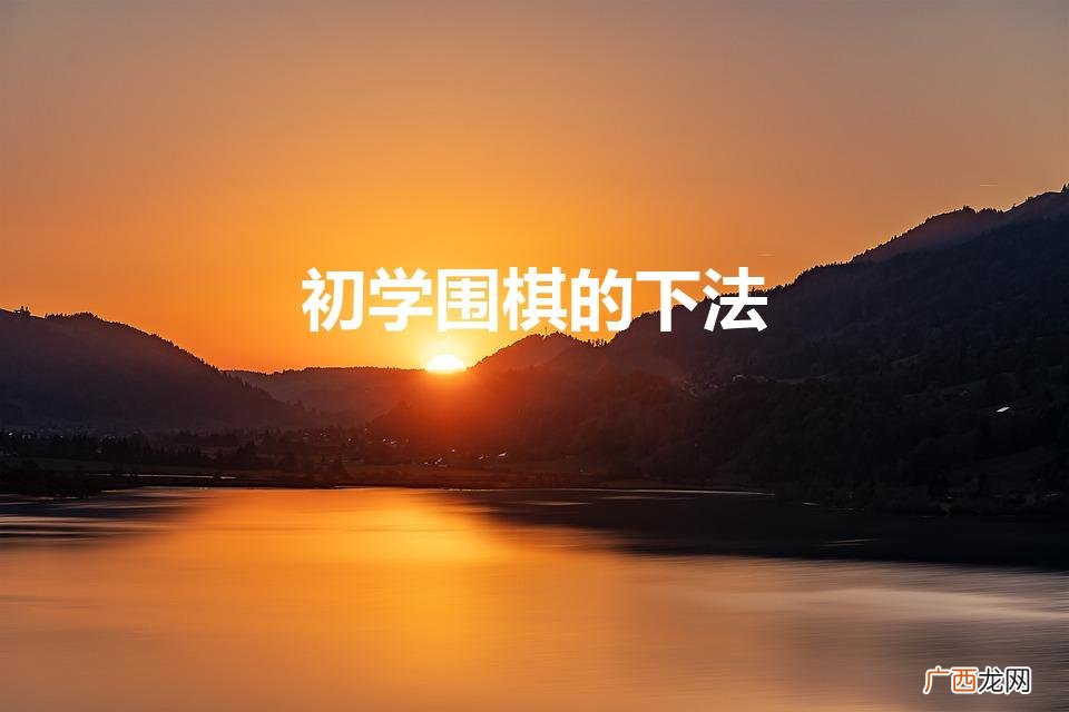 初学者怎样下围棋 初学者下围棋的方法 初学围棋的下法
