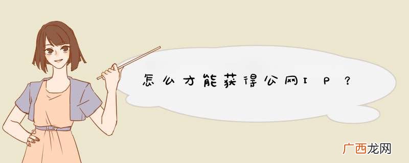 怎么才能获得公网IP？