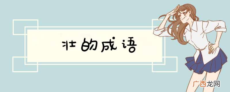 壮的成语