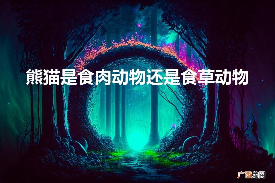 是肉食动物还是素食动物 熊猫是食肉动物还是食草动物
